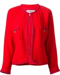 Giacca di tweed rossa di Chanel