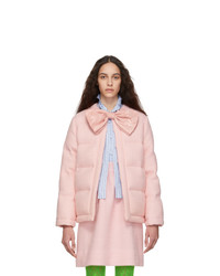 Giacca di tweed trapuntata rosa di Gucci