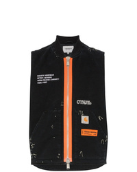 Gilet stampato nero di Heron Preston