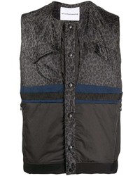 Gilet stampato nero di White Mountaineering