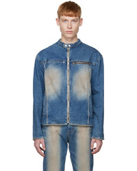 Giubbotto bomber di jeans blu di TheOpen Product