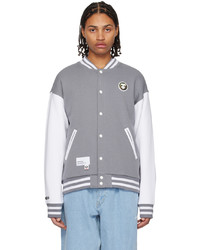 Giubbotto bomber grigio di AAPE BY A BATHING APE