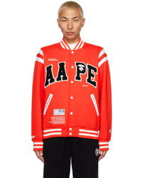 Giubbotto bomber rosso di AAPE BY A BATHING APE