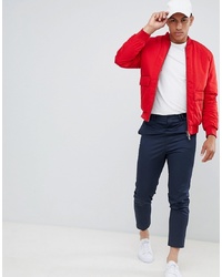 Giubbotto bomber rosso di Selected Homme
