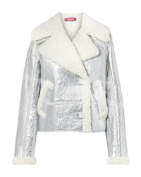 Giubbotto in shearling argento di Sies Marjan