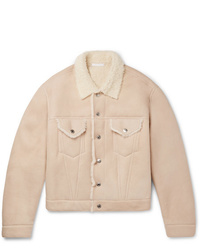 Giubbotto in shearling beige di Helmut Lang