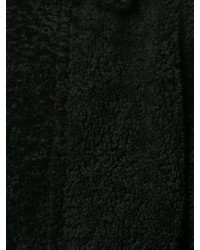 Giubbotto in shearling nero di Saint Laurent
