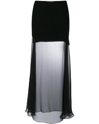 Gonna lunga in tulle nera di Givenchy
