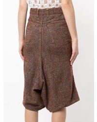 Gonna pantalone di lana marrone di Junya Watanabe Comme Des Garçons Vintage