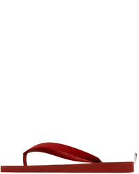 Infradito di gomma stampati rossi di Thom Browne