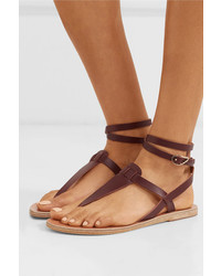 Infradito in pelle marrone scuro di Ancient Greek Sandals