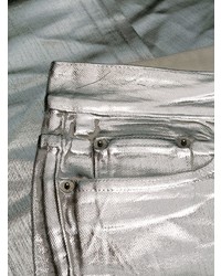 Jeans a campana argento di MM6 MAISON MARGIELA