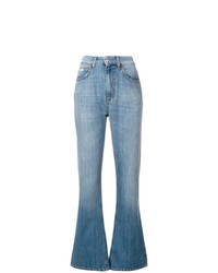 Jeans a campana azzurri di Alexa Chung