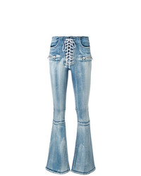 Jeans a campana azzurri di Unravel Project