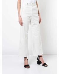 Jeans a campana bianchi di Rachel Comey