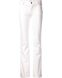 Jeans a campana bianchi di Saint Laurent