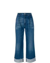 Jeans a campana blu di 3x1