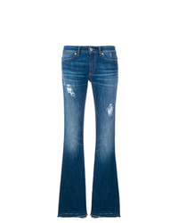 Jeans a campana blu di Dondup