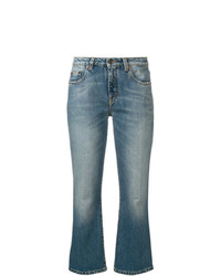 Jeans a campana blu di Saint Laurent