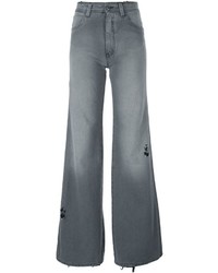 Jeans a campana grigi di MM6 MAISON MARGIELA