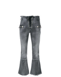 Jeans a campana grigi di Unravel Project