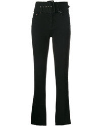 Jeans a campana neri di MM6 MAISON MARGIELA