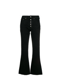 Jeans a campana neri di MM6 MAISON MARGIELA