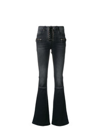 Jeans a campana neri di Unravel Project