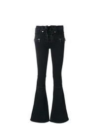 Jeans a campana neri di Unravel Project