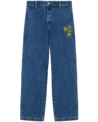 Jeans a fiori blu di Axel Arigato