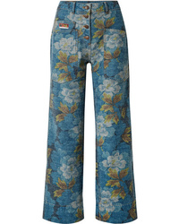 Jeans a fiori blu di Kenzo