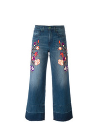 Jeans a fiori blu di Sandrine Rose