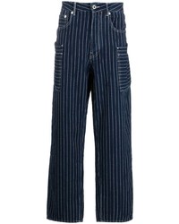 Jeans a righe orizzontali blu scuro di Kenzo