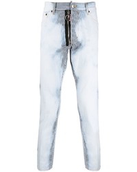 Jeans a righe verticali azzurri di DSQUARED2