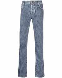Jeans a righe verticali azzurri di Jacob Cohen