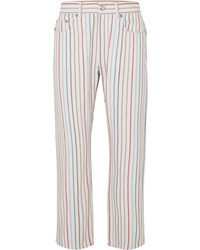 Jeans a righe verticali bianchi di Sonia Rykiel