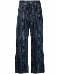 Jeans a righe verticali blu scuro di Marni