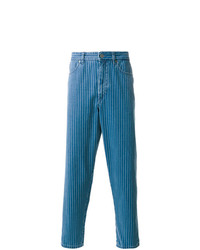 Jeans a righe verticali blu di Natural Selection