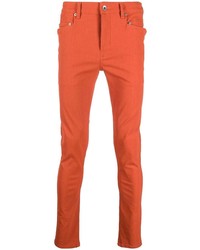 Jeans aderenti arancioni di Rick Owens DRKSHDW