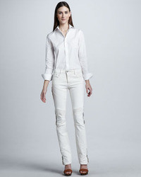 Jeans aderenti bianchi e neri