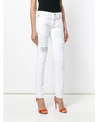 Jeans aderenti bianchi di Love Moschino