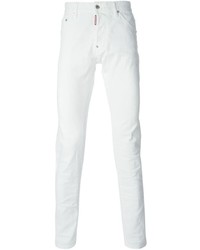 Jeans aderenti bianchi di DSquared