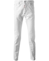 Jeans aderenti bianchi di DSquared