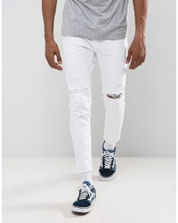 Jeans aderenti bianchi di Pull&Bear