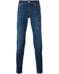 Jeans aderenti blu scuro di Alexander McQueen