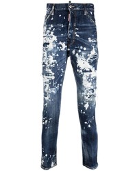 Jeans aderenti blu scuro di DSQUARED2
