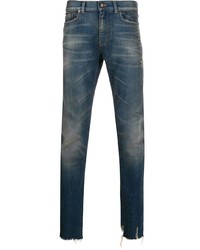 Jeans aderenti blu scuro di Saint Laurent