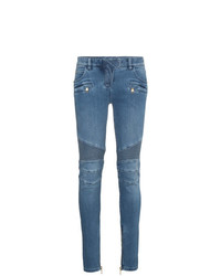 Jeans aderenti blu di Balmain