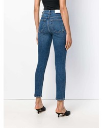Jeans aderenti blu di RE/DONE