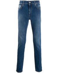 Jeans aderenti blu di Moschino